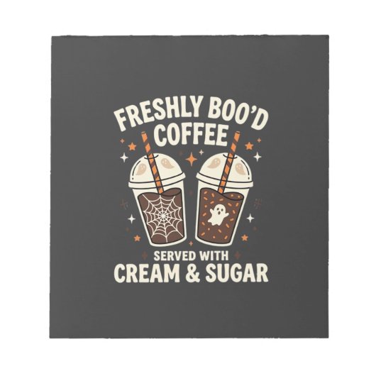Verse Kerst Halloween Koffie Notitieblok (Voorkant)
