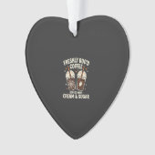 Verse Kerst Halloween Koffie Ornament (voorkant)