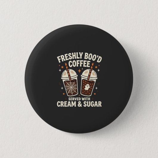 Verse Kerst Halloween Koffie Ronde Button 5,7 Cm (Voorkant)