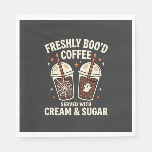Verse Kerst Halloween Koffie Servet (Voorkant)