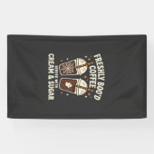 Verse Kerst Halloween Koffie Spandoek (Horizontaal)