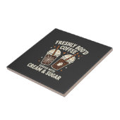 Verse Kerst Halloween Koffie Tegeltje (Zijkant)