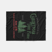 Verse kerstbomen  retro Xmas boomden Fleece Deken (Voorkant (Horizontaal))