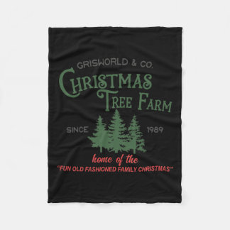 Verse kerstbomen  retro Xmas boomden Fleece Deken