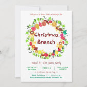 Verse Kerstmenu met fruit en groenten Kaart (Voorkant)