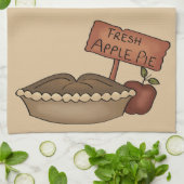 Verse Keukenhanddoek met Appeltaart Motief (Gevouwen)