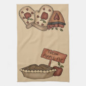 Verse Keukenhanddoek met Appeltaart Motief (Verticaal)