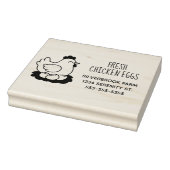 Verse kip eieren boerderij adres groot rubberstempel (Stempel)