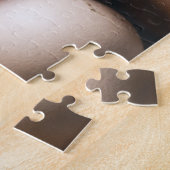 Verse kipeieren in karton op de markt legpuzzel (Zijkant)