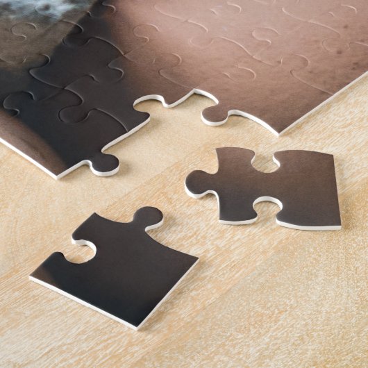 Verse kipeieren in karton op de markt legpuzzel (Zijkant)