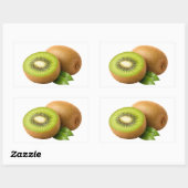 Verse Kiwi Schijf En Hele Vrucht Sticker (Vel)