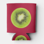 Verse kiwi's. Ronde segmentafsluiting geïsoleerd Blikjeskoeler (Voorkant)