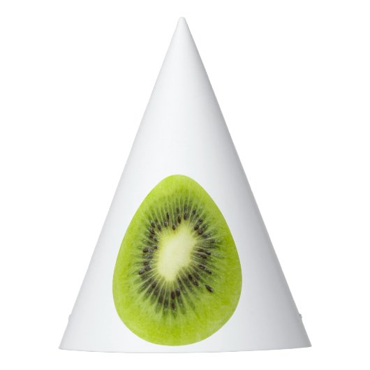 Verse kiwi's. Ronde segmentafsluiting geïsoleerd Feesthoedjes (Voorkant)