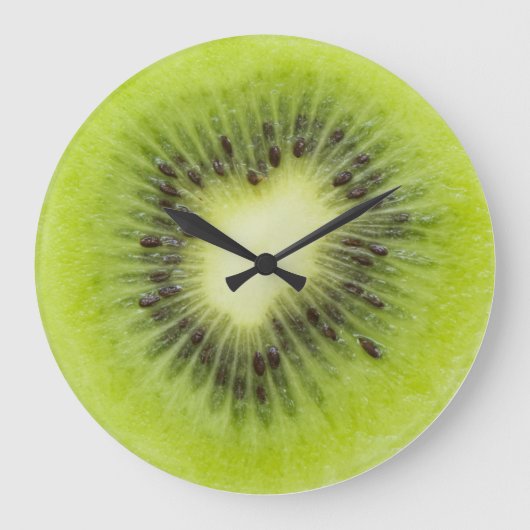 Verse kiwi's. Ronde segmentafsluiting geïsoleerd Grote Klok (Voorkant)