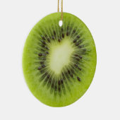 Verse kiwi's. Ronde segmentafsluiting geïsoleerd Keramisch Ornament (Rechts)