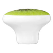 Verse kiwi's. Ronde segmentafsluiting geïsoleerd Keramische Knop (Zijkant)