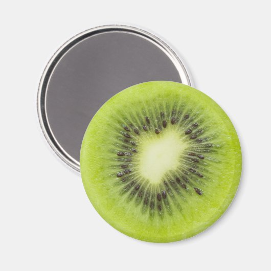 Verse kiwi's. Ronde segmentafsluiting geïsoleerd Magneet (Voorkant / Achterkant)
