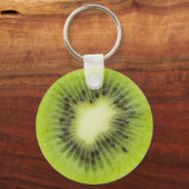 Verse kiwi's. Ronde segmentafsluiting geïsoleerd Sleutelhanger (Voorkant)