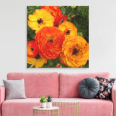 Verse klaprozen foto Stretched Canvas Print (Insitu (Woonkamer))