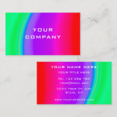 Verse kleurrijke, mooie regenboogkleur, fijn visitekaartje (Voorkant / Achterkant)