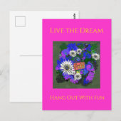 Verse Kleurrijke Pret Leuk Briefkaart (Voorkant / Achterkant)