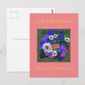 Verse Kleurrijke Pret Leuke Briefkaart (Voorkant / Achterkant)