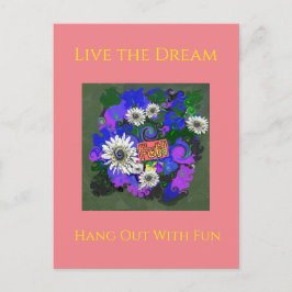 Verse Kleurrijke Pret Leuke Briefkaart