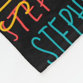 Verse kleurrijke Schattigee gepersonaliseerde aang Fleece Deken (Hoek)