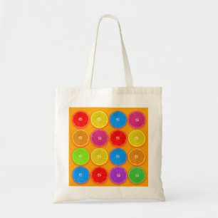 Verse Kleurrijke Sinaasappelschijfjes Tote Bag