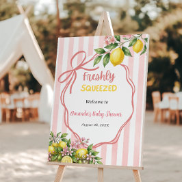 Verse Knepen Limonade Roze Strik Baby Shower