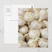 Verse knoflookbollen briefkaart (Voorkant / Achterkant)