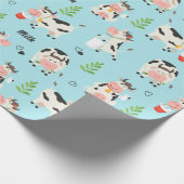 Verse Koeien Melkpatroon Cadeaupapier (Hoek)