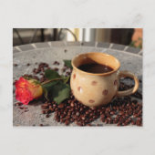 verse koffie briefkaart (Voorkant)