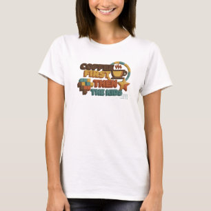 Verse KOFFIE EERST DAN DE KINDEREN Statement Desig T-shirt