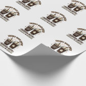 Verse Koffie Halloween Geest Beker Cadeaupapier (Hoek)
