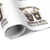 Verse Koffie Halloween Geest Beker Cadeaupapier (Rol Hoek)