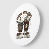 Verse Koffie Halloween Geest Beker Grote Klok (Hoek)