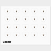 Verse Koffie Halloween Geest Beker Hart Sticker (Vel)