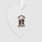 Verse Koffie Halloween Geest Beker Ornament (voorkant)