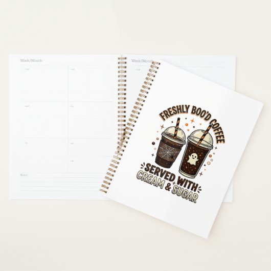 Verse Koffie Halloween Geest Beker Planner (Display)