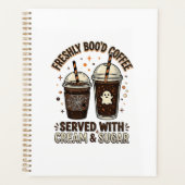 Verse Koffie Halloween Geest Beker Planner (Voorkant)