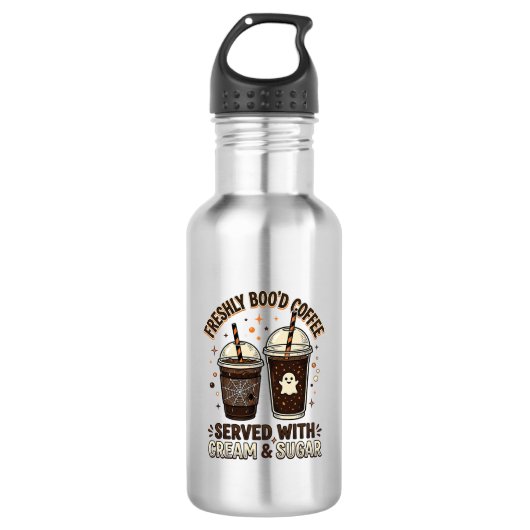 Verse Koffie Halloween Geest Beker Waterfles (Voorkant)