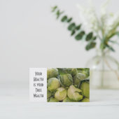 Verse kool op de markt visitekaartje (Staand voorkant)