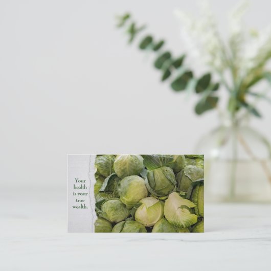 verse kool visitekaartje (Staand voorkant)