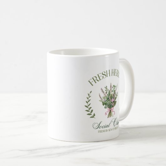 Verse Kruiden Tuin Liefhebber Moederdag Mok (Voorkant rechts)