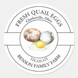 Verse kwarteleieren Etiket