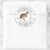 Verse kwarteleieren Etiket (Tas)