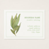 VERSE LAURIERBLADEN 3.5x2.5 Visitekaartje (Voorkant)