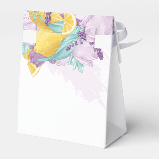 Verse lavendel en citroen gunst doos bedankdoosjes (Achterkant)