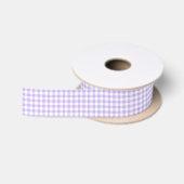 Verse Lavendel Gingham Patroon Satijnen Lint (Spoel)